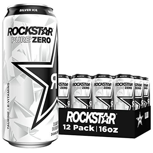Rockstar Energy Drink Pure Zero, 4 Flavor Zero Sugar Variety Pack
