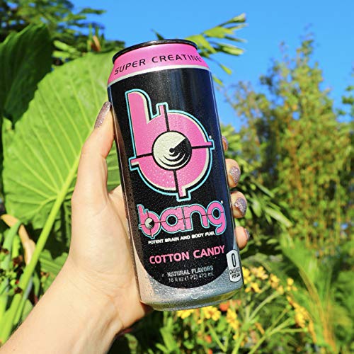 Bang Cotton Candy Energy Drink, 0 Calories, Sugar Free with Super Crea –  JerkyPro