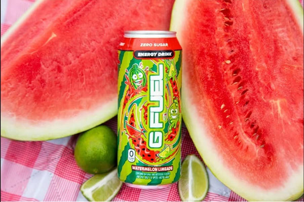 G Fuel Watermelon Limeade Energy Drink, 16 oz can, 12-pack case
