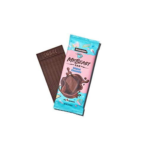 Feastables MrBeast Variety Pack Chocolate Bars (Original Chocolate, Quinoa  Crunch, Almond Chocolate), 18 Count