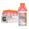 Gatorlyte Zero Electrolyte Beverage, Strawberry Kiwi, Zero Sugar Hydration, Specialized Blend of 5 Electrolytes, No Artificial Sweeteners or Flavors, 20oz Bottles (12 Pack)
