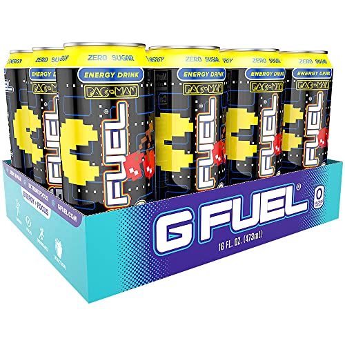 G Fuel Ninja Energy Drink, Sugar Free, Healthy Drinks, Zero Calorie, 140 mg Caffeine per Carbonated Can, Cotton Candy Flavor, Focus Amino, Vitamin +