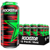 Rockstar Energy Drink Super Green sugar COQ10 and Electrolytes 16 Fl Oz (Pack of 12) Cans Pack Packaging May Vary, Xdurance Sour Apple,