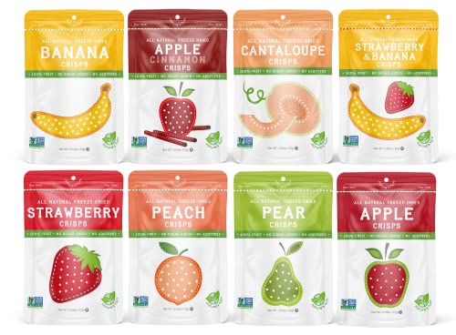 Nature’s Turn Freeze-Dried Fruit Snacks, Sampler Variety Pack of 8 (0.53 oz Each)