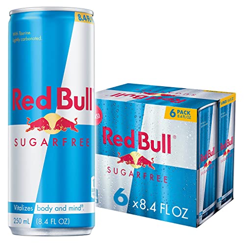 Red Bull Energy Drink Sugar Free, 8.4 Fl Oz (6 Pack)