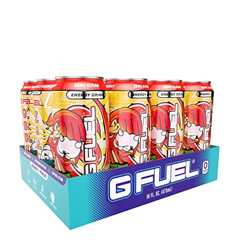 G Fuel Knuckles' Sour Power Energy Drink, 16 oz Cans, 12-pack