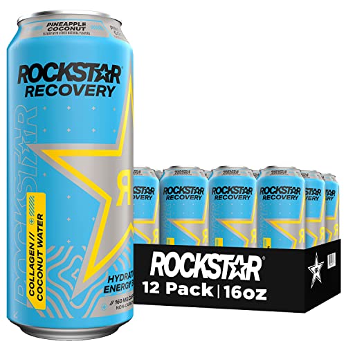 Rockstar Recovery Pineapple Coconut 16oz 12pk