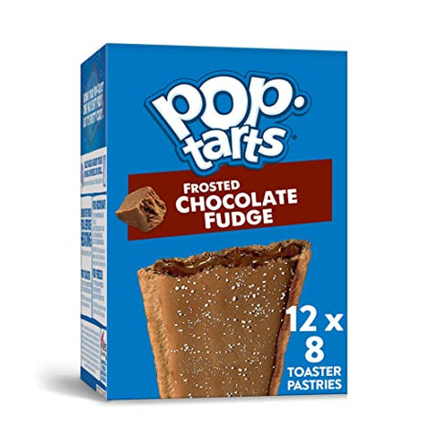 Pop-Tarts Toaster Pastries, Breakfast Foods, Kids Snacks, Frosted Chocolate Fudge (96 Pop-Tarts)