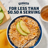 Quaker Instant Oatmeal, Apples and Cinnamon, Individual Packets (48 Count of 1.51 oz Packets), 72.48 oz
