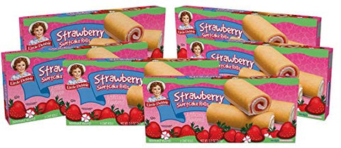 Little Debbie Strawberry Shortcake Rolls, 36 Individually Wrapped Cake Rolls (6 Boxes)