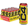 C4 Energy Drink 16oz (Pack of 12) - Strawberry Watermelon Ice - Sugar Free Pre Workout Performance Drink with No Artificial Colors or Dyes