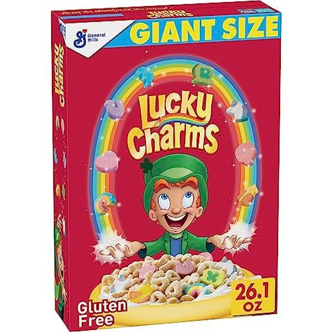 Lucky Charms Gluten Free Cereal with Marshmallows, Guardians of the Galaxy Vol. 3 Special Edition, Giant Size, 26.1 OZ