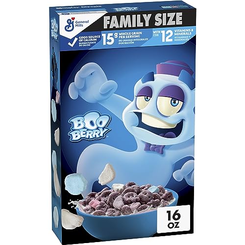 General Mills Boo Berry Breakfast Cereal, 16 oz Box