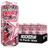 Rockstar, Boom Energy Drink with Caffeine and Taurine Packaging May Vary, Whipped Strawberry, 16 Fl Oz (Pack of 12)