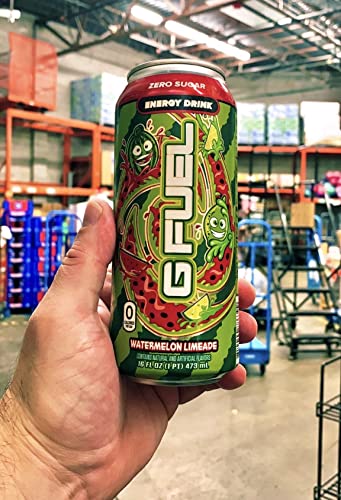 G Fuel Watermelon Limeade Energy Drink, 16 oz can, 12-pack case