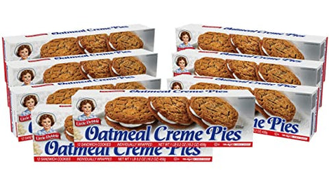 Little Debbie Oatmeal Creme Pies, 96 Sandwich Cookies (8 Boxes)