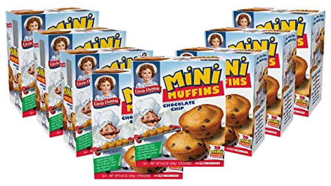 Little Debbie Chocolate Chip Mini Muffins, 40-1.7 OZ Pouches (8 Boxes)