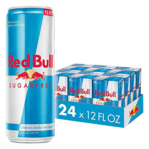 Red Bull Sugar Free Energy Drink, 12 Fl Oz, 24 Cans (6 Packs of 4)