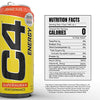 C4 Energy Carbonated Zero Sugar Energy Drink, Pre Workout Drink + Beta Alanine, Orange Slice, 16 Fl Oz (Pack of 12)